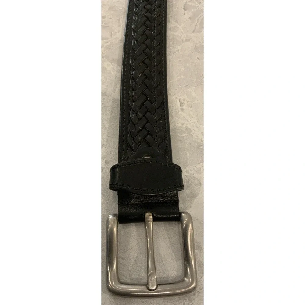 Vers Pelle leather belt vintage Italian Leather  36